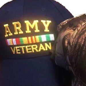 Army Veteran Hat Navy Blue